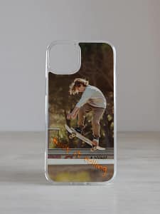 Personaliseeritud iPhone ümbris, rulaga poiss, foto ja tekstiga personaliseeritud