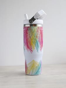 Joogipudel ja termoskruus 900 ml, "Kirjud palmilehed"