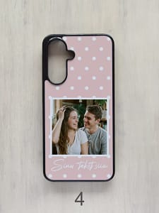 samsung galaxy kaaned oma pildiga, polka mustrivalik, teksti võimalusega samsung galaxy kaaned oma pildiga, polka mustrivalik, teksti võimalusega