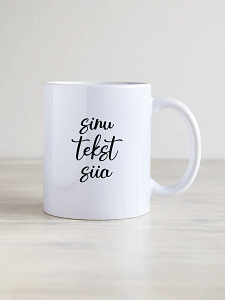 Valge klassikaline 330 ml kruus „Parim emme“, personaliseeritav