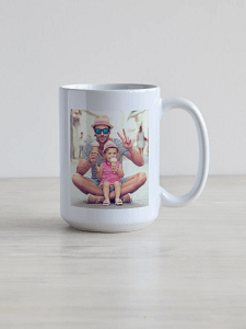 personaalne kruus – foto, tekst või mõlemad 450ml valge keraamiline kruus oma fotoga personaliseeritud.