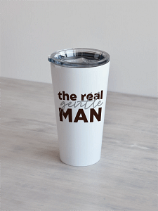 personaliseeritav termostass "gentleman" Valge 480 ml termostass kujundusega "The Real Gentleman"