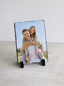 personaalne-fotokivi-paari-fotoga-ja-tekstiga-15x20-cm Personaalne fotokivi paari fotoga ja oma tekstiga 15 × 20 cm, vertikaalne